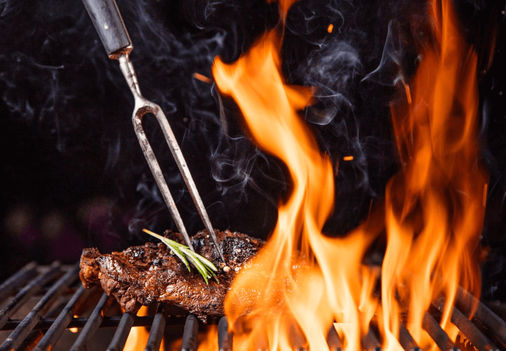 Beef-steaks-on-the-grill